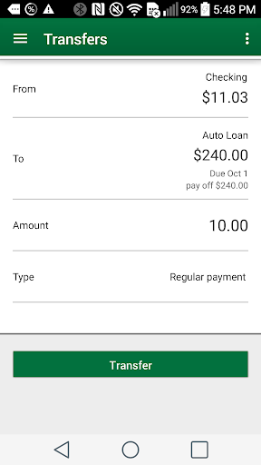 BFG Federal Credit Union Screen 3