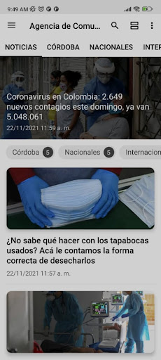 Android application Agencia de Comunicadores de C screenshort