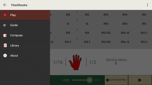 Android application Tihai Shastra screenshort