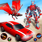 Dragon Robot Car Game:Mega Robot Transforming Game icon