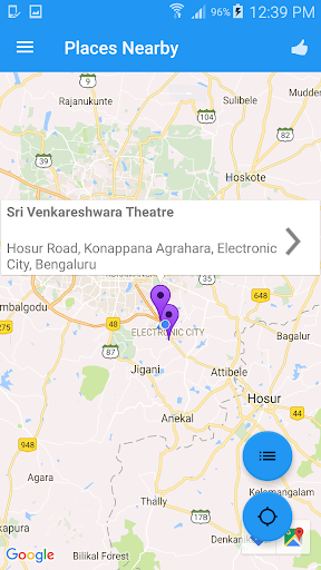 Places Nearby Screen 3