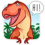 Cover Image of Скачать Dinosaur Stickers For Chat 1.1 APK