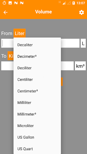 Unit Converter Screen 3