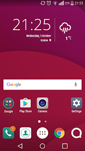 Simple weather & clock widget Captura de pantalla