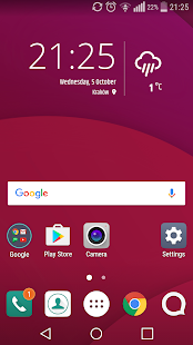 Simple weather & clock widget Capture d'écran