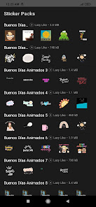Captura 3 Stickers de Buenos Días Animad android