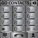 THEME GO CONTACTS SILVER METAL icon