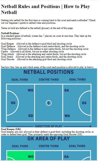 How to Play Netball - 1.0.0 - (Android)