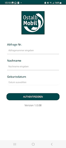 Android application OstalbMobil Ticket screenshort