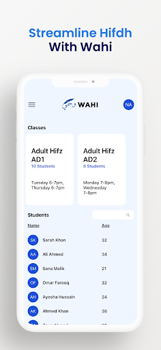 Android application Wahi screenshort