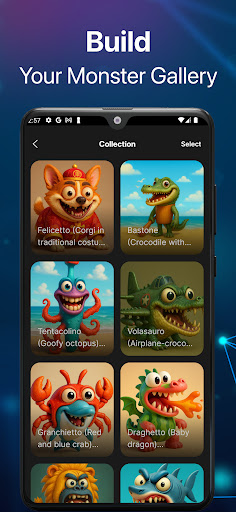 Screenshot of AI Hybrid Character Creator