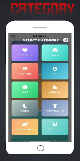 Android application Romantic Status screenshort