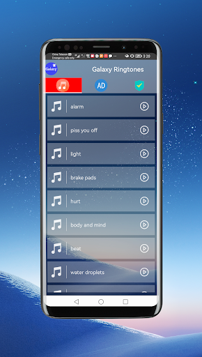 Galaxy Ringtones Screen 2