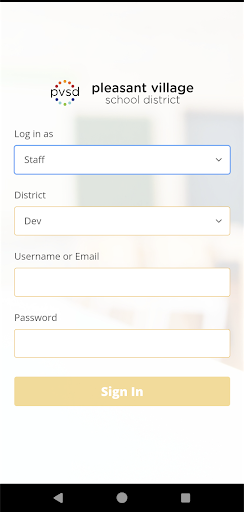 Android application School Data screenshort