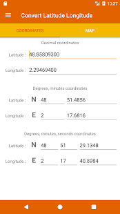 Latitude Longitude Convert Varies with device APK screenshots 1