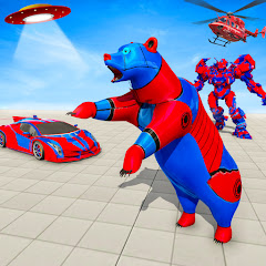 Polar Bear Robot Car Games 3D icon