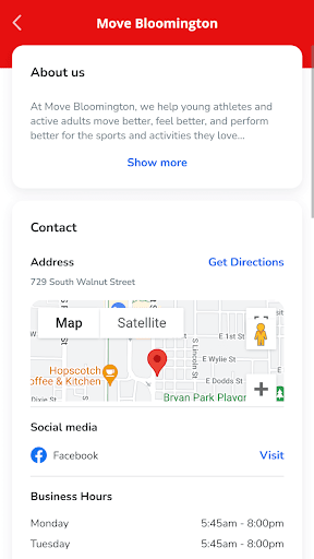 Android application Move Bloomington screenshort