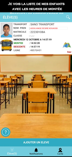 Android application Cotens easy school bus screenshort