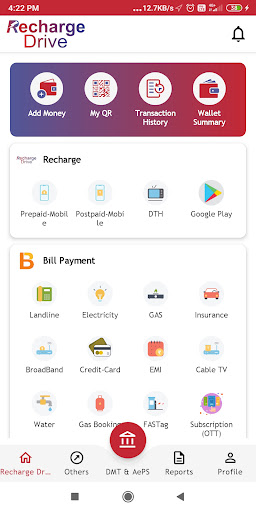 Android application Recharge Drive Pro screenshort