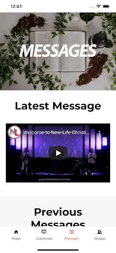New Life Church App Screen 3