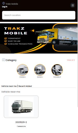 TrakZ Mobile Operator Screen 3