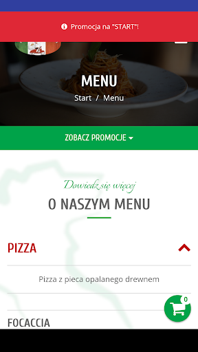 Android application Bella Napoli screenshort