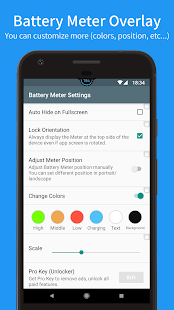 Battery Meter Overlay لقطة شاشة