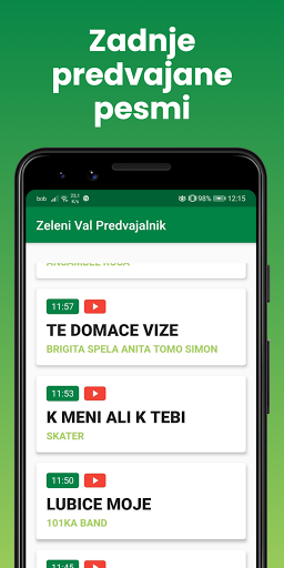 Zeleni Val Predvajalnik Radio Screen 3