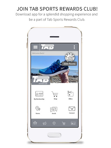 Android application Tab Sports Rewards Club screenshort