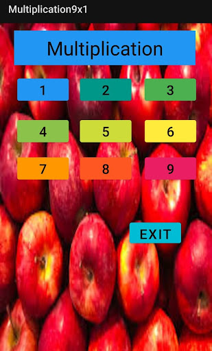 Android application Multiplication9x1 screenshort