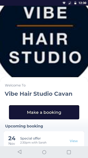 Android application Vibe Hair Studio Cavan screenshort