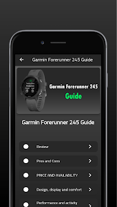 Garmin Forerunner 245 Guide
