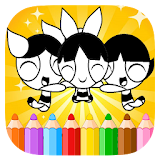 Coloring pages for Puff girls Power icon