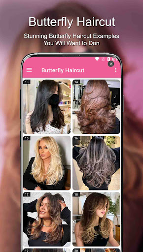 Android application Butterfly Hairstyle for Women screenshort