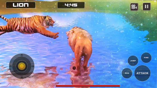 Captura 11 Lion Vs Tiger Wild Animal Simu android