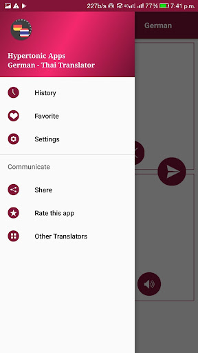 German - Thai Translator Screen 3