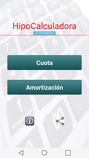 Android application Simulador Hipotecas screenshort