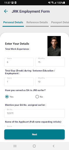 JRK Infotech Onboarding Screen 2