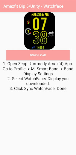 Bip 5 - Unity - Watchface