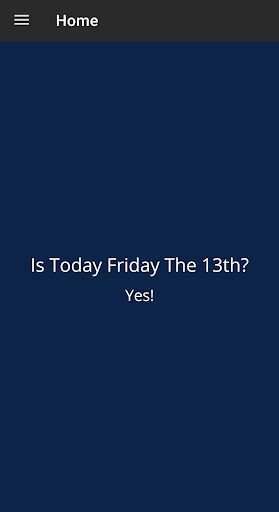 Android application Is Today Friday The 13th screenshort