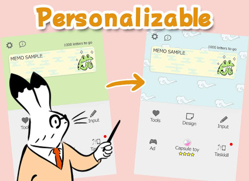 Sticky Note Da Chojugiga memo Screen 3