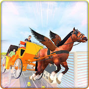 Flying Horse Buggy Taxi Driving Transport Game 1.3 Icon