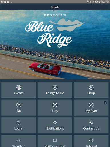 Screenshot of Visit Blue Ridge GA!