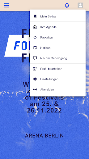 Future of Festivals App Screen 3