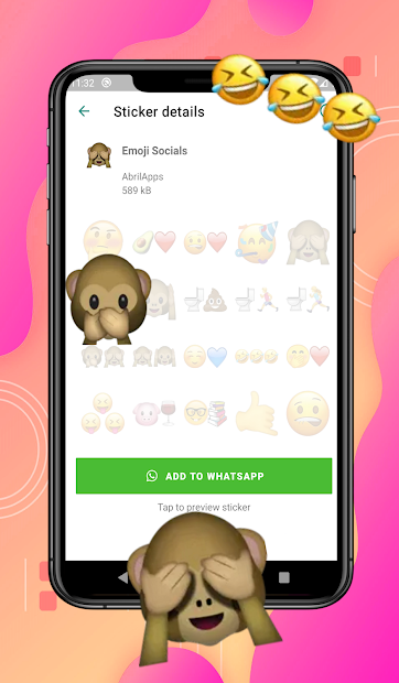 Captura de Pantalla 15 WAStickerApps Stickers Emoji android