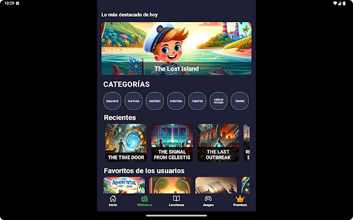 ReadZonia Inglés historias