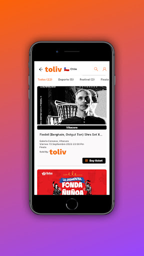 Android application Toliv screenshort