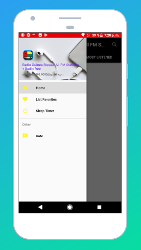 Android application Radio Guinea Bissau + Radio FM screenshort