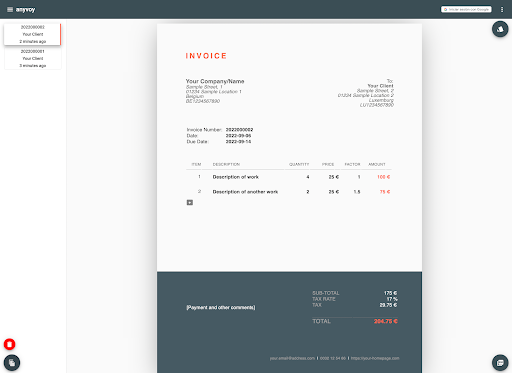 Anyvoy Invoice Generation 3