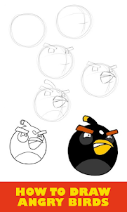 Как рисовать Angry Birds
